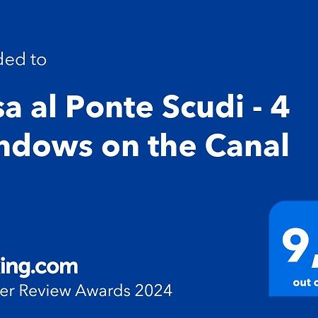 Casa Al Ponte Scudi - 4 Windows On The Canal Venice Ngoại thất bức ảnh